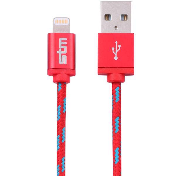STM Elite USB to Lightning Cable 1m، کابل تبدیل USB به لایتنینگ اس تی ام مدل Elite طول 1 متر