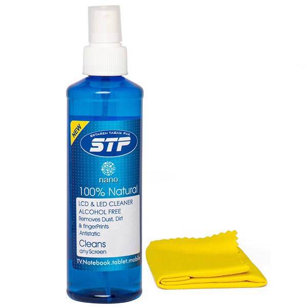 STP LCD And LED Nano Cleaning Kit 250ml، کیت تمیز کننده اس تی پی مناسب برای LED و LCD حجم 250 میلی لیتر