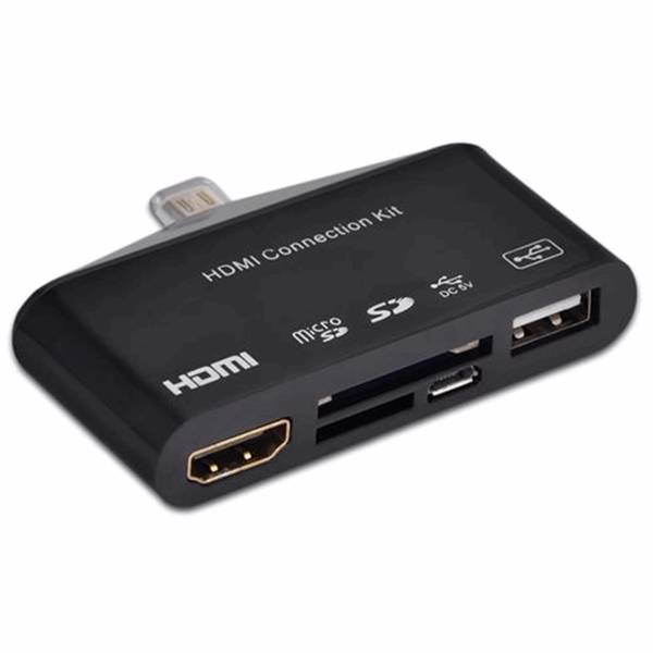 مبدل Micro USB به HDMI و Micro SD و SD و USB مناسب گوشی های سامسونگ