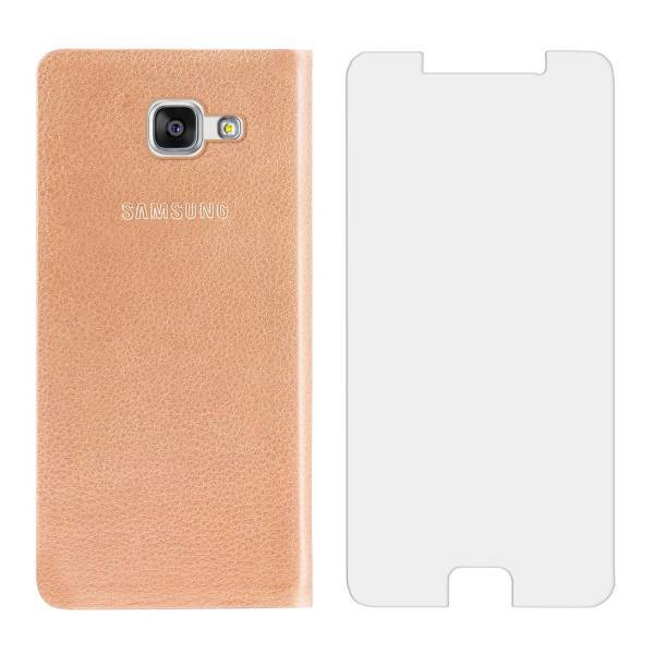 EW Cover RF7 Flip Cover With Tempered Glass For Samsung Galaxy C9 Pro، کیف کلاسوری ای دبلیو کاور مدل RF7 به همراه محافظ صفحه مناسب برای گوشی موبایل سامسونگ گلکسی C9 Pro