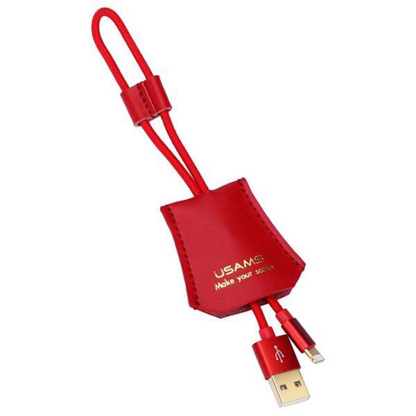 Usams US-SJ117 USB to Lightning 30CM، کابل تبدیل USB به لایتنینگ یوسمز مدل US-sj117 به طول 30 سانتی متر