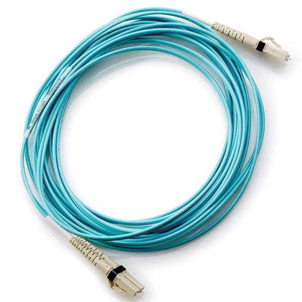 HP AJ836A 5m 16.4 ft. Multi-mode OM3 LC/LC Optical Cable Male to Male، کابل پچ کورد فیبر نوری مالتی مود مدل HP OM3 LC/LC به طول 5 متر