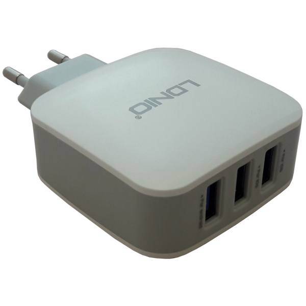 LDNIO DL-AC70 Wall Charger With Lightning Cable، شارژر دیواری الدینیو مدل DL-AC70 به همراه کابل لایتنینگ