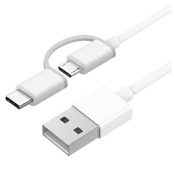 ZMI USB to microUSB/USB-C Cable 1m، کابل تبدیل USB به microUSB/USB-C زد ام آی طول 1 متر