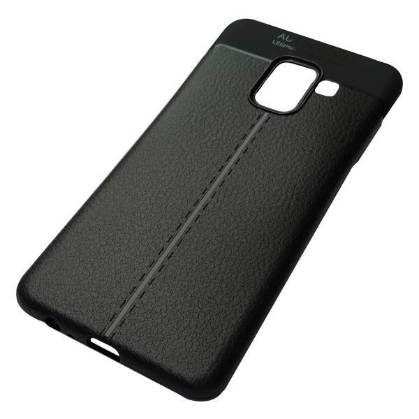 TPU Leather Design Cover For Samsung Galaxy A8 2018، کاور ژله ای طرح چرم مناسب برای گوشی موبایل سامسونگ Galaxy A8 2018