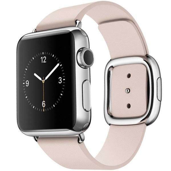 Apple Watch 38mm Stainless Steel Case with Pink Modern Buckle، ساعت مچی هوشمند اپل واچ مدل 38mm Stainless Steel Case with Pink Modern Buckle
