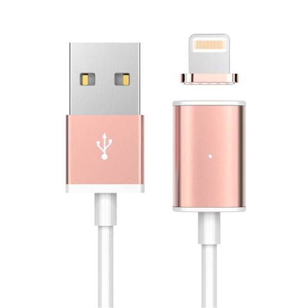 Usams Metal Magnetic Lightning to USB Cable 1m، کابل تبدیل لایتنینگ به USB مگنتی یوسمز مدل Metal طول 1 متر