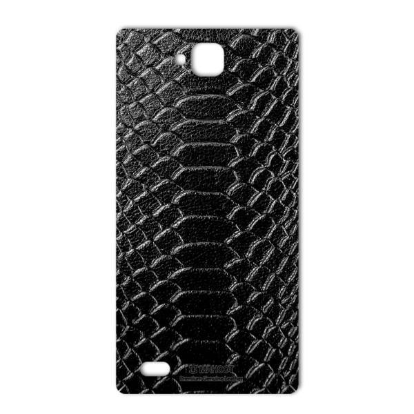 MAHOOT Snake Leather Special Sticker for Huawei Honor 3c، برچسب تزئینی ماهوت مدل Snake Leather مناسب برای گوشی Huawei Honor 3c