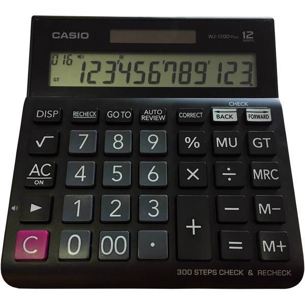 CASIO WJ-120D Plus Calculator، ماشین حساب کاسیو مدل WJ-120D Plus