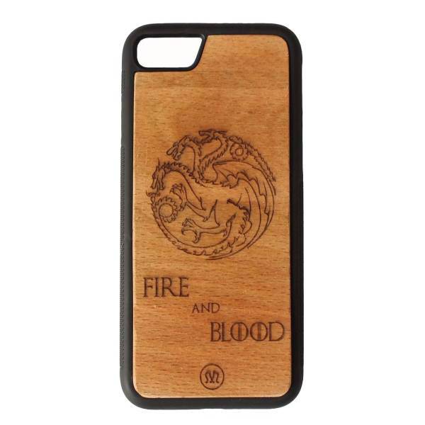 Mizancen Targaryen wood cover for iPhone 6/6s، کاور چوبی میزانسن مدل Targaryen مناسب برای گوشی آیفون 6/6s
