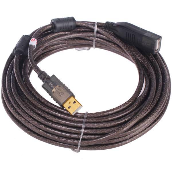 Dtech DT-5038 USB 2.0 Extension Cable 15M، کابل افزایش طول USB دیتک مدل DT-5038 به طول 15 متر