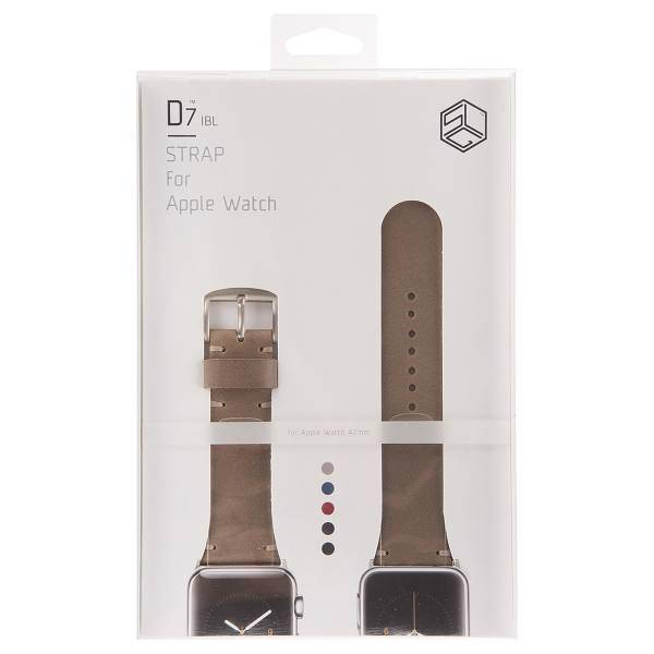 SLG D7 IBL Strap Tan For Apple Watch 42/44mm، بند چرمی اس ال جی مدل D7 IBL Strap Tan مناسب برای اپل واچ 42/44 میلی متری