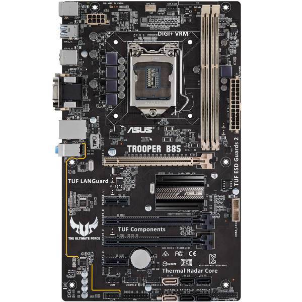 ASUS TROOPER B85 Motherboad، مادربرد ایسوس مدل TROOPER B85