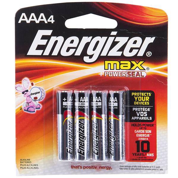 Energizer Max Alkaline AAA Battery Pack Of 4، باتری نیم قلمی انرجایزر مدل Max Alkaline بسته 4 عددی