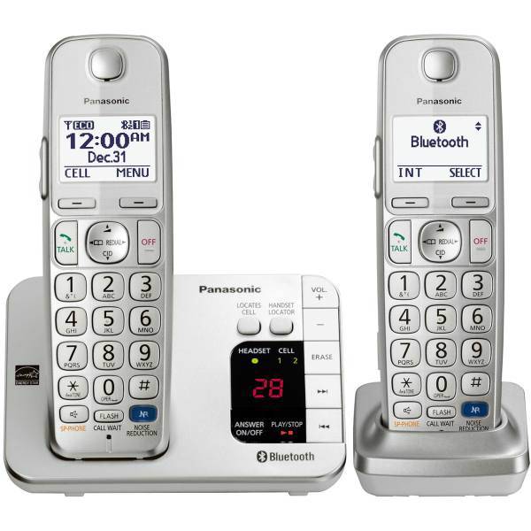 Panasonic KX-TGE262 Wireless Phone، تلفن بی‌سیم پاناسونیک مدل KX-TGE262