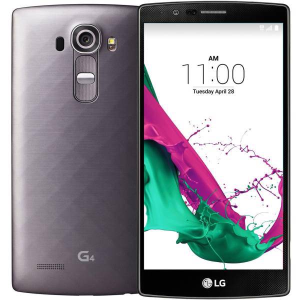 LG G4 32GB Dual SIM Hammered Pattern818P Mobile Phone - 32GB، گوشی موبایل ال‌ جی مدل G4 H818P با قاب پشتی پلاستیکی دو سیم کارت - ظرفیت 32 گیگابایت