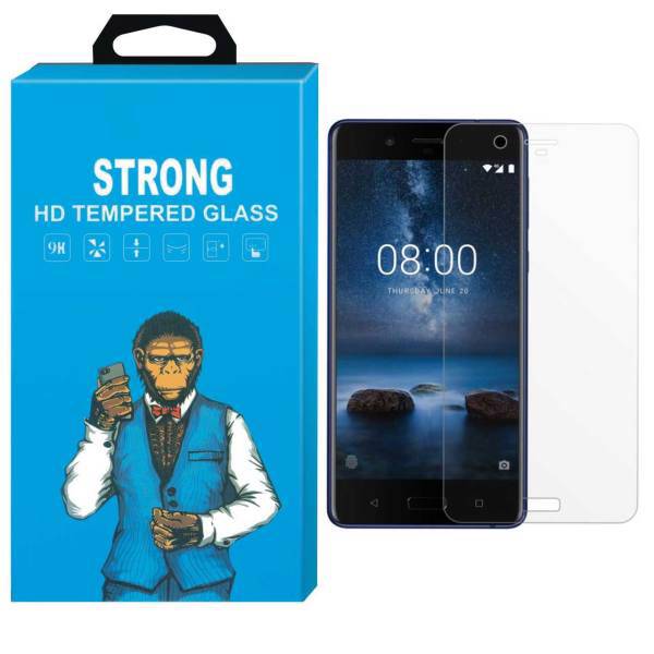 Strong Tempered Glass Screen Protector For Nokia 8، محافظ صفحه نمایش شیشه ای تمپرد مدل Strong مناسب برای گوشی نوکیا 8