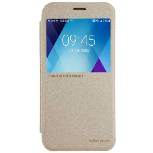 Nillkin New Leather Sparkle Flip Cover For Samsung Galaxy A5، کیف کلاسوری نیلکین مدل New Leather Sparkle مناسب برای گوشی موبایل سامسونگ گلکسی A5