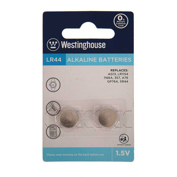 Westinghouse LR44 Alkaline Battery For Watches، باتری ساعت وستینگ هاوس مدل LR44