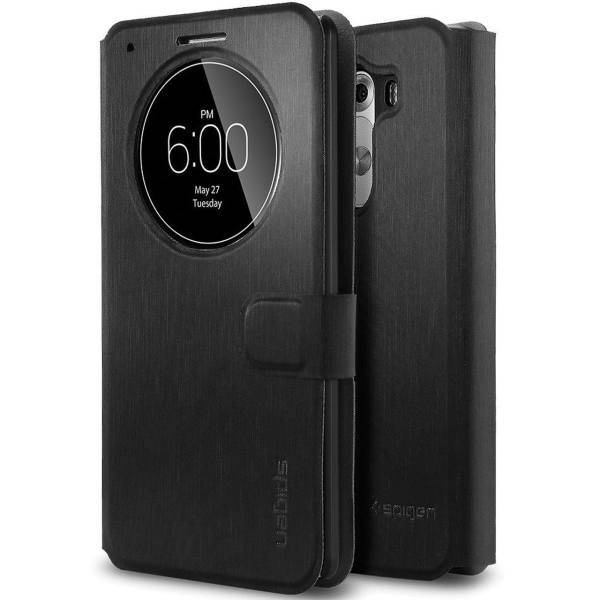 LG G3 Spigen Flip View Case، کیف کلاسوری فلیپ ویو اسپیگن مناسب برای گوشی موبایل ال جی جی3