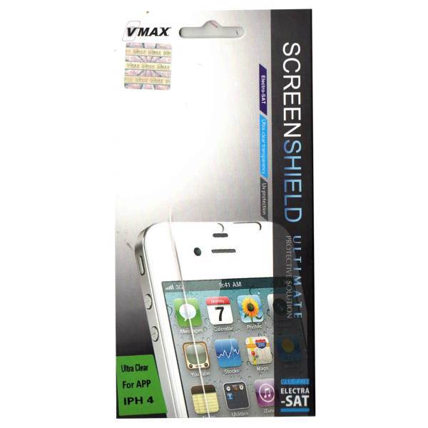 Vmax Screen Shield Glass Screen Protector For Apple iPhone 4، محافظ صفحه نمایش شیشه ای ویمکس مدل Screen Shield مناسب برای گوشی موبایل اپل iPhone 4