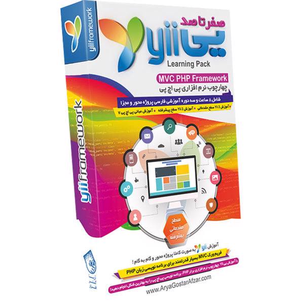 Yii Learning Pack MVC PHP Framework، آموزش یی فریم ورک پی اچ پی نشر آریا گستر