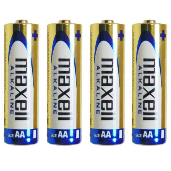 Maxell Alkaline AA Battery Pack Of 4، باتری قلمی مکسل مدل Alkaline بسته 4 عددی