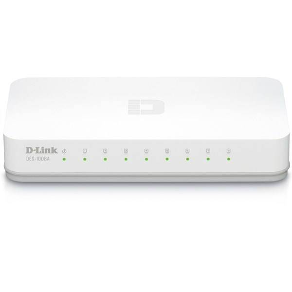 D-Link DGS-1008A 8-Port Gigabit Desktop Switch، سوییچ 8 پورت گیگابیتی و دسکتاپ دی-لینک مدل DGS-1008A