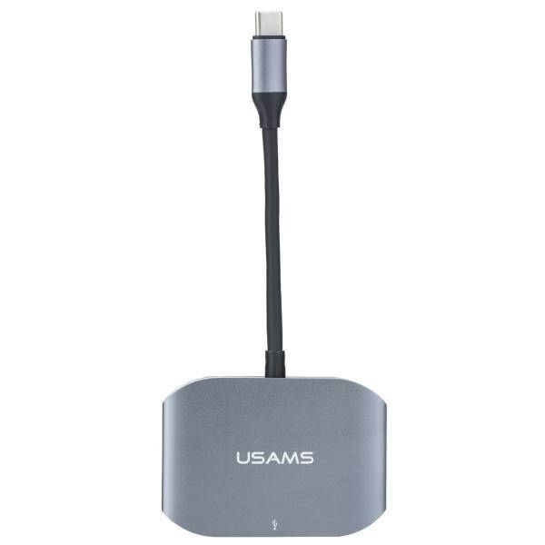 Usams US-SJ145 USB-C to HDMI/USB 3.0/USB 2.0 Adapter، مبدل USB-C به HDMI/USB 3.0/USB 2.0 یوسمز مدل US-SJ145