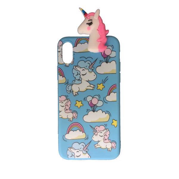 کاور ژله ای تک شاخ مدل unicorn 01 مناسب برای گوشی اپل X