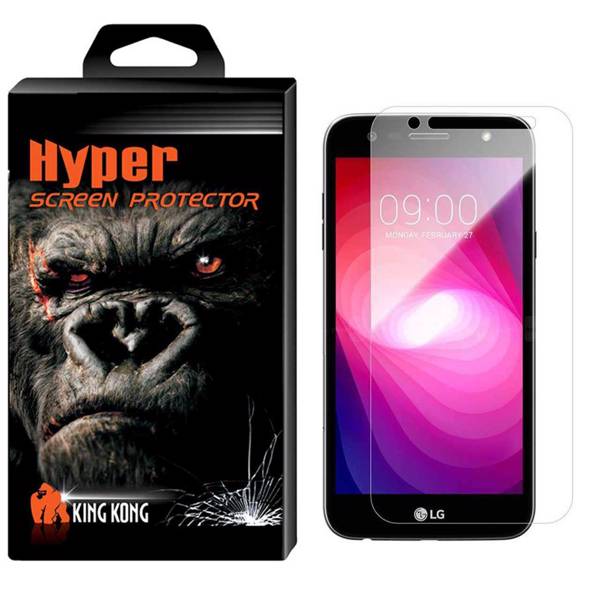 Hyper Protector King Kong Glass Screen Protector For LG X Power 2، محافظ صفحه نمایش شیشه ای کینگ کونگ مدل Hyper Protector مناسب برای گوشی ال جی X Power 2