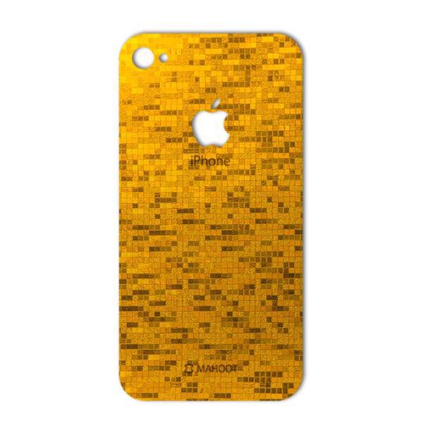 MAHOOT Gold-pixel Special Sticker for iPhone 4s، برچسب تزئینی ماهوت مدل Gold-pixel Special مناسب برای گوشی iPhone 4s