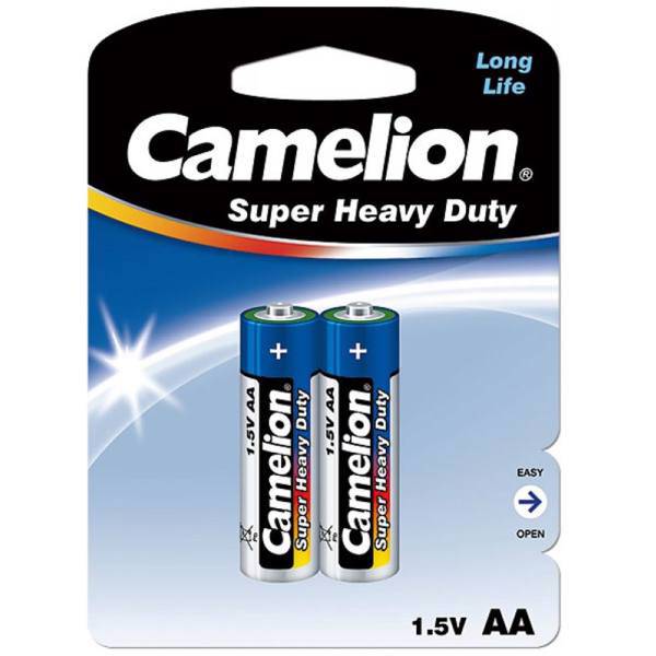 Camelion Super Heavy Duty AA Battery Pack of 2، باتری قلمی کملیون مدل Super Heavy Duty بسته 2 عددی