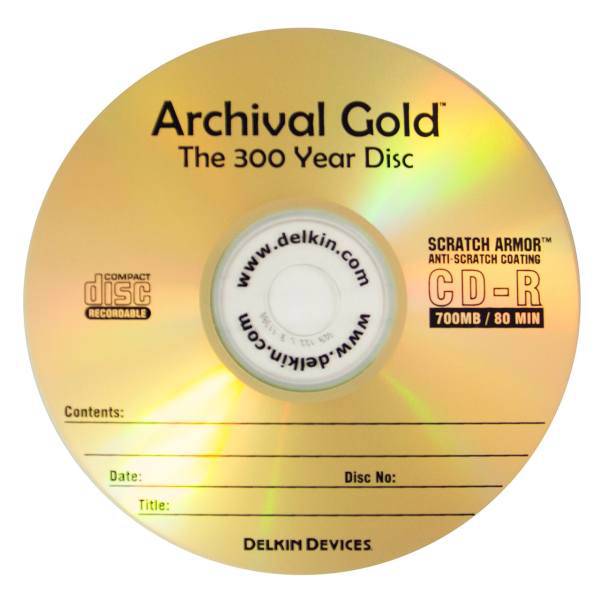 Delkin Gold CD، سی دی خام دلکین مدل Gold