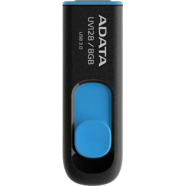 ADATA DashDrive UV128 Flash Memory - 8GB، فلش مموری ای دیتا مدل DashDrive UV128 ظرفیت 8 گیگابایت