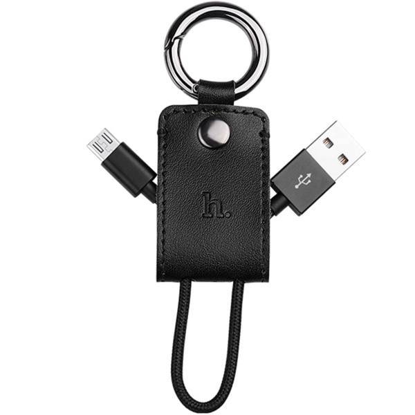 Hoco UPM19 Key Chain Portable USB To microUSB Cable 0.10m، کابل تبدیل USB به microUSB هوکو مدل UPM19 Key Chain Portable طول 0.10 متر