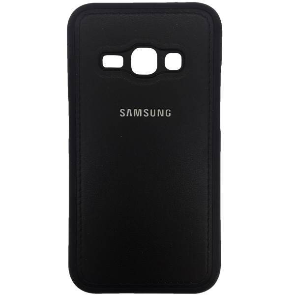 TPU Leather Design Cover For Samsung Galaxy J1 2016، کاور ژله ای طرح چرم مناسب برای گوشی موبایل سامسونگ Galaxy J1 2016