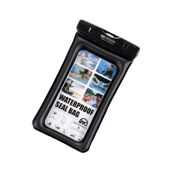 WK Large Water Proof Bag For Mobile Phone، کیف ضد آب دبلیو کی مدل Large مناسب برای گوشی موبایل