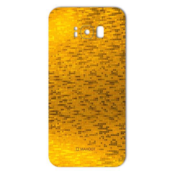 MAHOOT Gold-pixel Special Sticker for Samsung S8 Plus، برچسب تزئینی ماهوت مدل Gold-pixel Special مناسب برای گوشی Samsung S8 Plus
