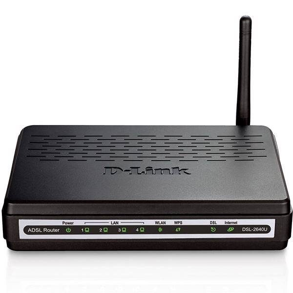 D-Link DSL-2640U/N Wireless ADSL2+ 4-Port Modem Router، مودم روتر بی‌سیم دی-لینک مدل DSL-2640U/N