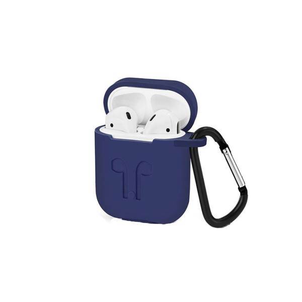 Silicone Protective Cover With a Retaining Strap For Apple AirPods Case، کاور محافظ سیلیکونی به همراه یک بند نگهدارنده مناسب برای کیس Apple AirPods