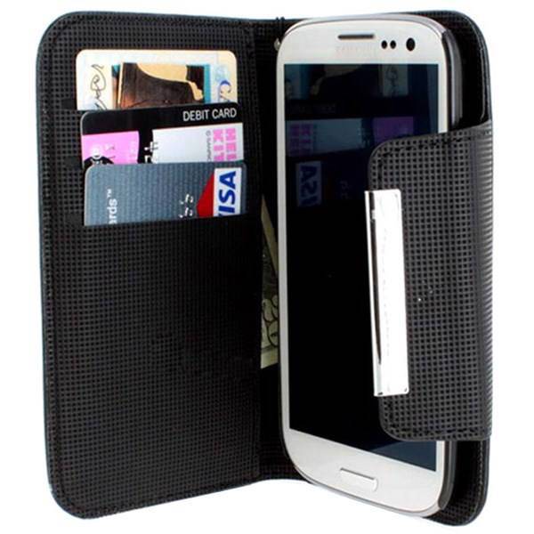 Leather Pouch Cover For Samsung Galaxy S III، کاور کتابی چرمی برای گوشی سامسونگ گلکسی اس 3