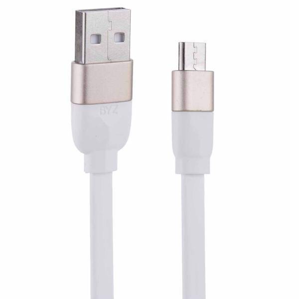 BYZ BL-657 USB to microUSB Cable 1.2m، کابل تبدیل USB به microUSB بی وای زد مدل BL-657 طول 1.2 متر