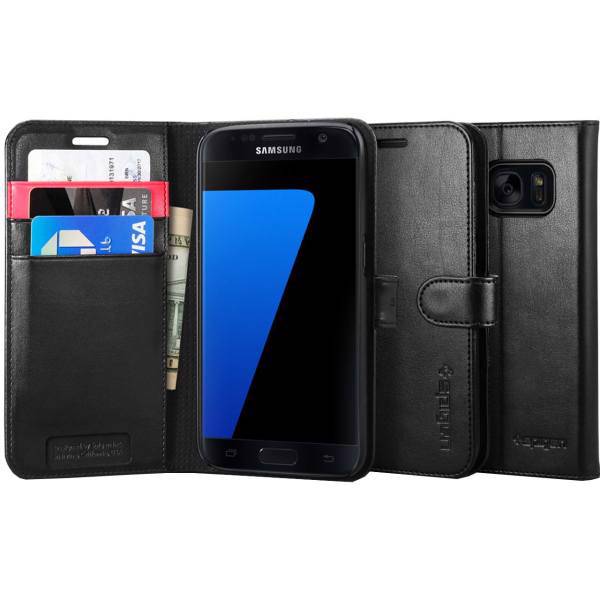 Spigen Wallet S Flip Cover For Samsung Galaxy S7، کیف کلاسوری اسپیگن مدل Wallet S مناسب برای گوشی موبایل سامسونگ Galaxy S7