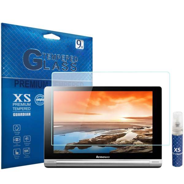 XS Tempered Glass Screen Protector For Lenovo Yoga Tablet 8 B6000 With XS LCD Cleaner، محافظ صفحه نمایش شیشه ای ایکس اس مدل تمپرد مناسب برای تبلت لنوو Yoga Tablet 8 B6000 به همراه اسپری پاک کننده صفحه XS