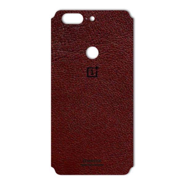 MAHOOT Natural Leather Sticker for OnePlus 5T، برچسب تزئینی ماهوت مدلNatural Leather مناسب برای گوشی OnePlus 5T