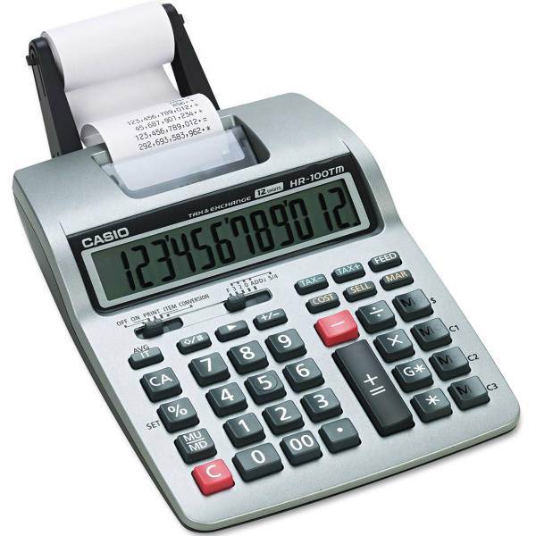 Casio HR-100TM Plus Calculator، ماشین حساب کاسیو مدل HR-100-TM-Plus
