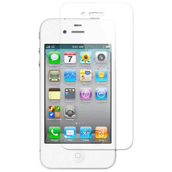 RG Sticker Cover Glass Screen Protector For Apple iphone 4/4S، محافظ صفحه نمایش آر جی مدل Sticker مناسب برای گوشی موبایل اپل آیفون 4/4S