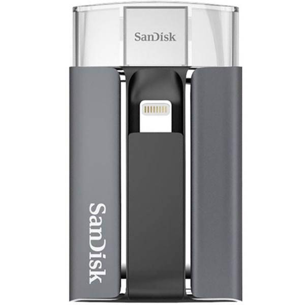 SanDisk iXpand USB and Lightning Flash Memory - 128GB، فلش مموری USB و Lightning سن دیسک مدل iXpand ظرفیت 128 گیگابایت