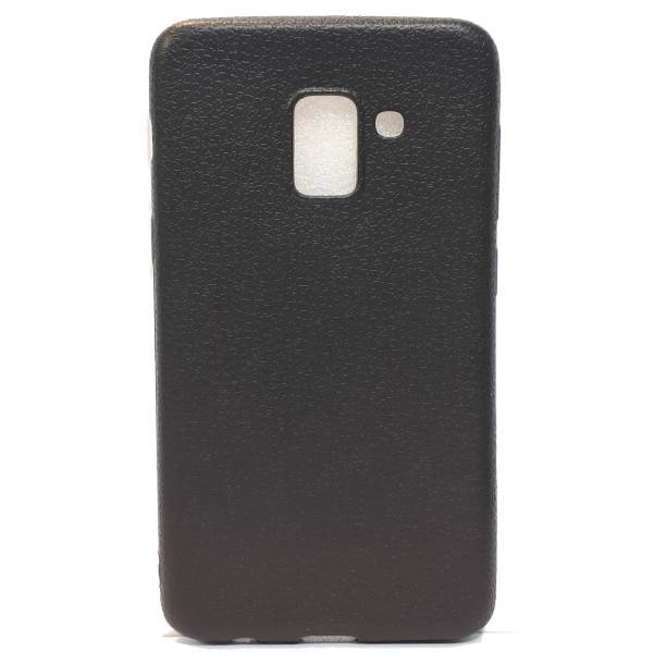 Protective Case Leather design Cover For Galaxy Samsung A8 2018، کاور طرح چرم مدل Protective Case مناسب برای گوشی سامسونگ گلکسی A8 2018